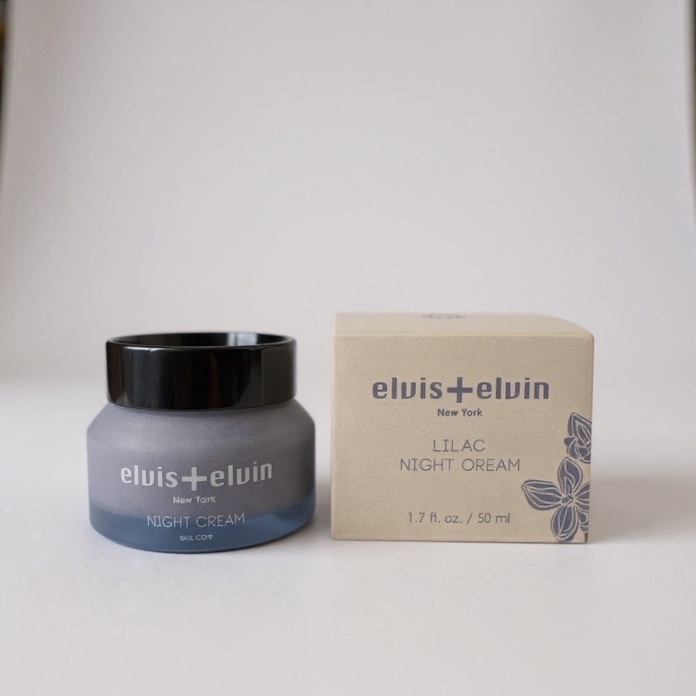Elvis + Elvin New York Lilac Night Cream 1.7 oz 50 ml Skin Care New / Sealed